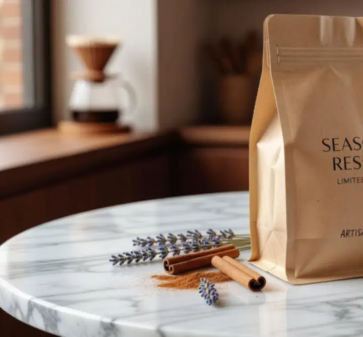 Tavaszi kávé- és teakompozíció virágokkal